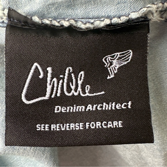 Denim Polka Dot Patch Top - Picture 12 of 16